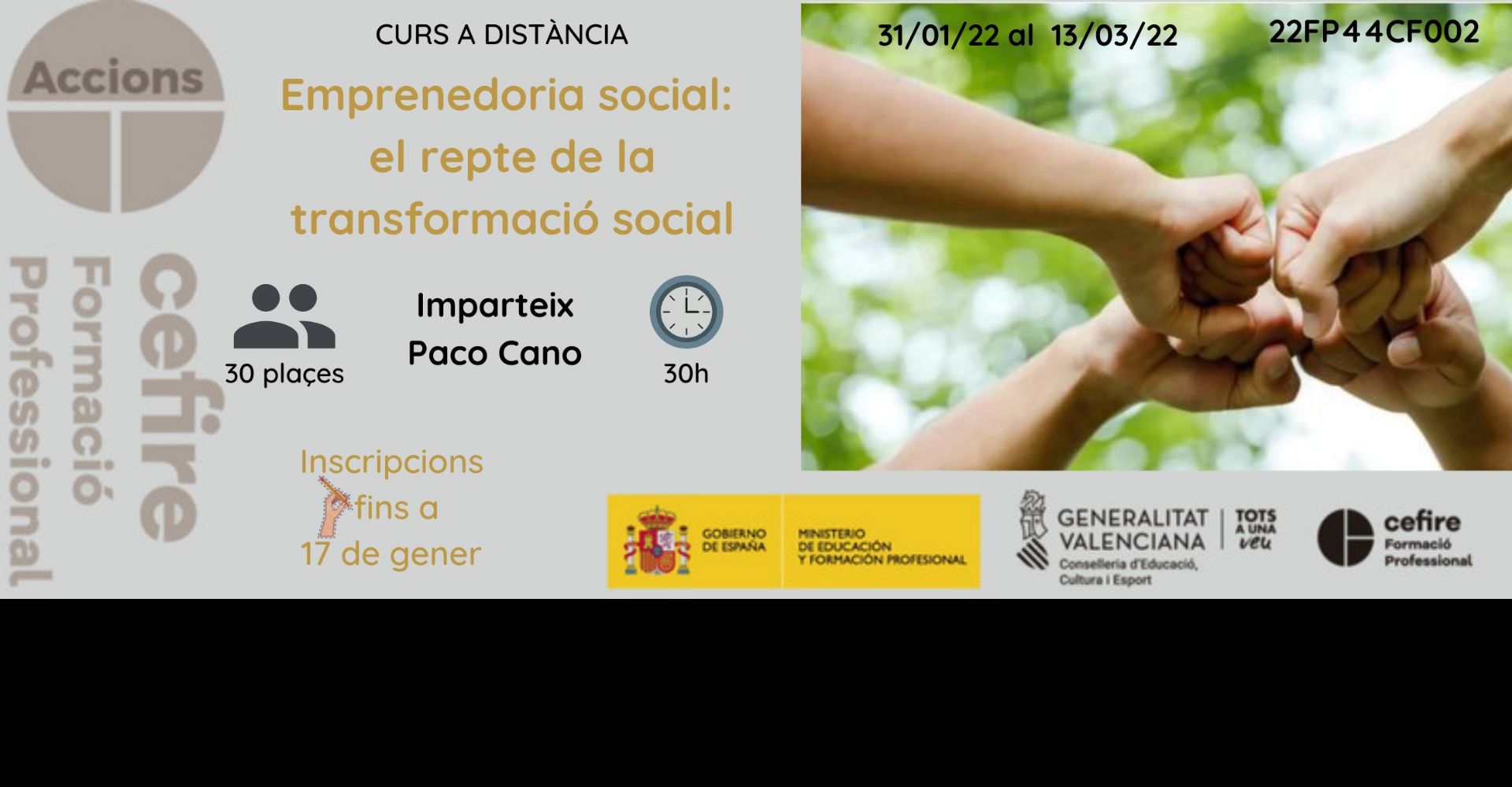 Vols descobrir alternatives d'emprenedoria? Aquest és el teu curs: Emprenedoria social: el repte de la transformació social